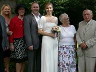 Bob, Helen, Verley, us, Anne-Birthe (our priest) Niels & Conni