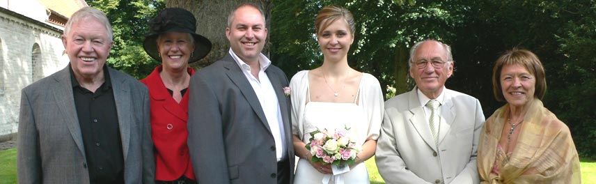Bob & Verley (Robs parents), the newly weds, Niels & Conni (Carolines parents)